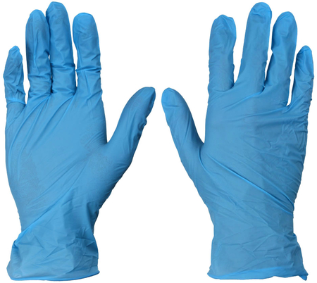 Перчатки нитриловые смотровые одноразовые «Фармин», размер M, 100 пар (200 шт.), голубые Перчатки нитриловые смотровые одноразовые «Фармин», размер M, 100 пар (200 шт.), голубые
