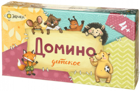 Игра настольная «Домино детское», 4+ Игра настольная «Домино детское», 4+
