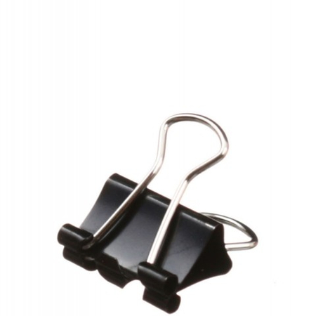 Зажим для бумаг Economix, 15 мм, до 60 л., черный