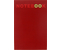 Блокнот на склейке Notebook, 95*140 мм, 40 л., клетка, «Красный»