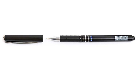 Ручка шариковая Linc Axo, корпус черный, стержень черный