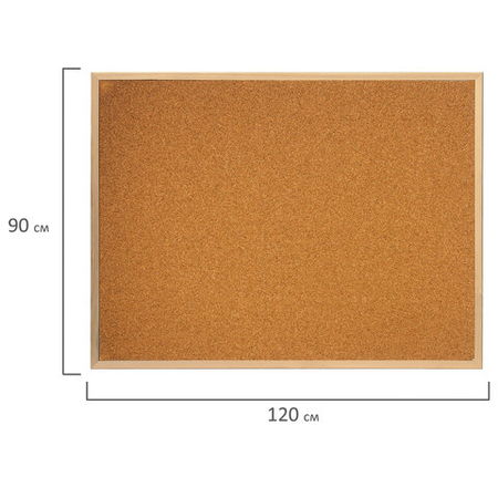 Доска пробковая Brauberg Cork, 90*120 см Доска пробковая Brauberg Cork, 90*120 см