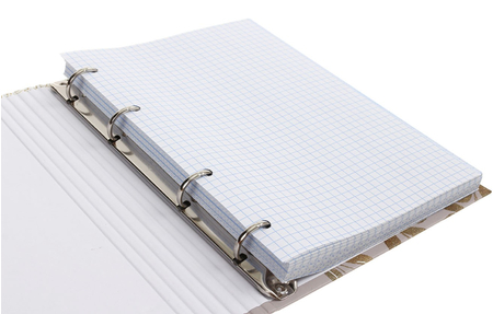 Тетрадь общая А5, 160 л. на кольцах BG Gold Pattern, 170*215 мм, клетка, ассорти