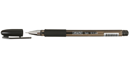 Ручка гелевая Attache Epic, корпус черный, стержень черный