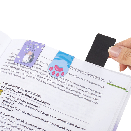 Закладки для книг магнитные Funster, 6 шт., 35*25 мм, «Яркий микс», ассорти Закладки для книг магнитные Funster, 6 шт., 35*25 мм, «Яркий микс», ассорти