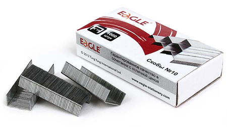 Скобы для степлеров Eagle, №10, 1000 шт. Скобы для степлеров Eagle, №10, 1000 шт.