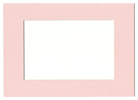 Паспарту картонное «Палитра», 10*15 (15*21) см, розовое