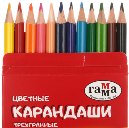 Карандаши цветные «Мультики», 12 цветов, длина 175 мм Карандаши цветные «Мультики», 12 цветов, длина 175 мм