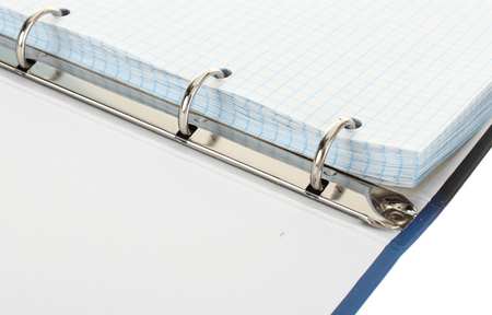 Тетрадь общая А5, 80 л. на кольцах Prof-Press, 165*215 мм, клетка, «Круги на воде»