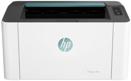 Принтер лазерный HP Laser 107r (5UE14A), A4, лазерная черно-белая печать 1200*1200 dpi, белый с серым