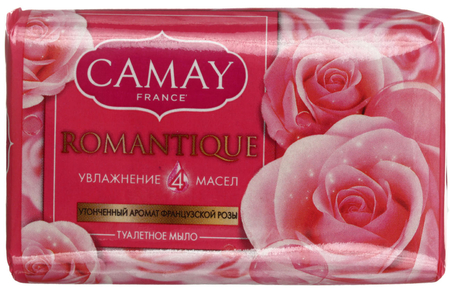 Мыло туалетное Camay , 85 г, French Romantique, с ароматом алых роз