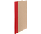 Папка архивная из картона со сшивателем (без шпагата), А4, ширина корешка 10 мм, плотность 1240 г/м2, красная