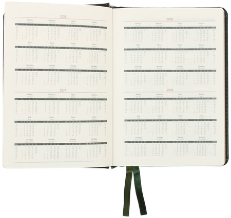Ежедневник датированный на 2026 год Berlingo xGold (А6), 115*160 мм, 184 л., зеленый
