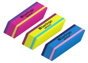 Ластик Berlingo Spike, 50×18×9 мм, ассорти