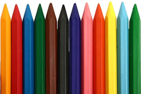 Мелки (карандаши) восковые «Луч», 12 цветов, 12 шт., диаметр 8 мм, длина 90 мм