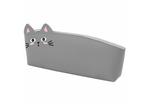 Пенал однокамерный мягкий «Юнландия Юниор», 200×90 мм, Gray Kitty
