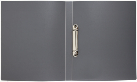 Папка пластиковая на 2-х кольцах OfficeSpace, толщина пластика 0,5 мм, серая Папка пластиковая на 2-х кольцах OfficeSpace, толщина пластика 0,5 мм, серая