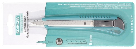 Нож канцелярский усиленный Stanger, ширина лезвия 9 мм Нож канцелярский усиленный Stanger, ширина лезвия 9 мм