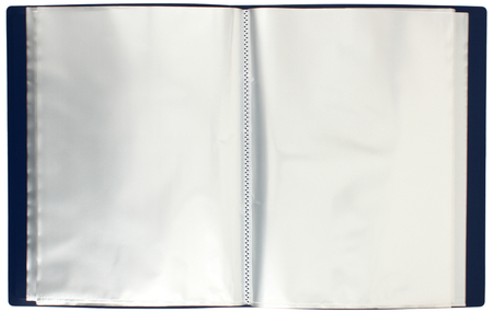 Папка пластиковая на 100 файлов Attache, толщина пластика 0,6 мм, синяя