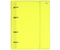 Тетрадь общая А5, 120 л. на кольцах BG Neon, 175*220 мм, клетка, желтая