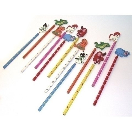 Карандаш чернографитный сувенирный детский «Эврика», твердость грифеля ТМ, «Звери», ассорти (цена за 1 шт.)