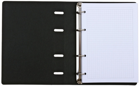 Тетрадь общая А5, 120 л. на кольцах The Notebook, 165*215 мм, клетка, «Черный»