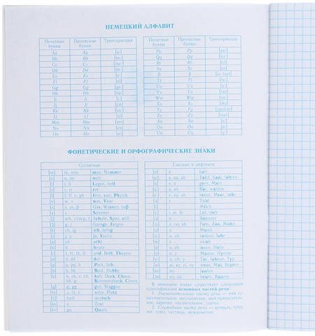 Тетрадь предметная А5, 48 л. на скобе «Коллекция знаний», 162*202 мм, клетка, «Немецкий язык»