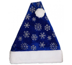Колпак новогодний Sima-Land, 29×40 см, «Снегопад», синий