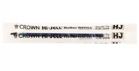 Стержень гелевый Crown Hi-Jell Needle, 138 мм, игольчатый, синий