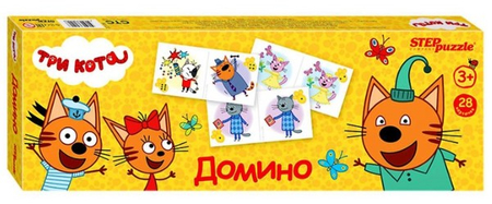 Игра настольная «Домино. Три кота», 3+ Игра настольная «Домино. Три кота», 3+