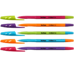 Ручка шариковая Berlingo Tribase Fuze, корпус ассорти, стержень синий