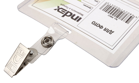 Бейдж с клипом Index, 90*60 мм