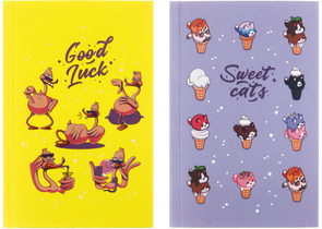 Книжка записная «Бизнес-блокнот» BG А6, 100×150 мм, 64 л., клетка, Sweet Luck, ассорти