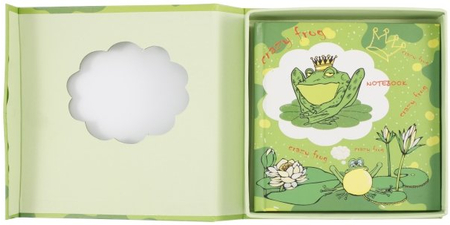 Книжка записная детская в подарочной коробке, 145*155*30 мм, 80 л., линия, «Царевна лягушка»