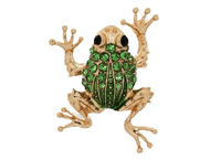 Брошь «Лягушка-путешественница»