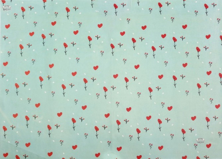 Бумага упаковочная подарочная «Сима-ленд», 50*70 см, 80 г/м2, «С сердечками»