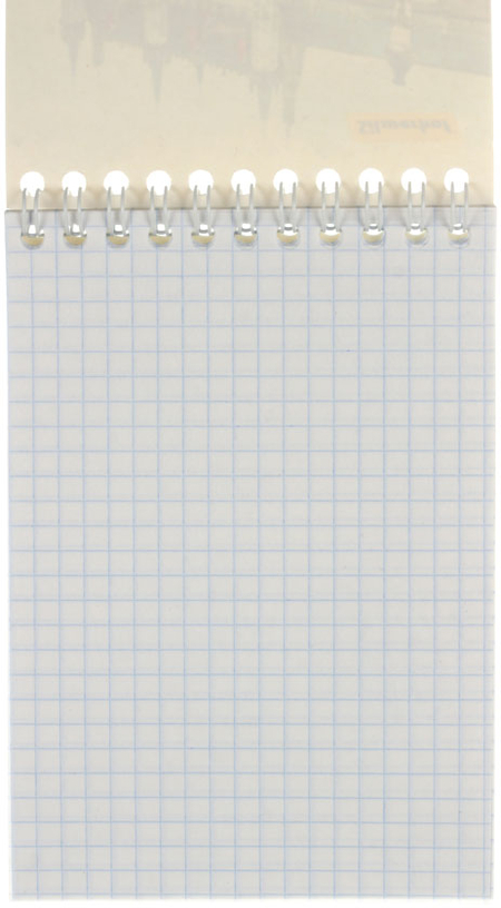 Блокнот на гребне Silwerhof (А6), 100*140 мм, 40 л., клетка, «Города», ассорти