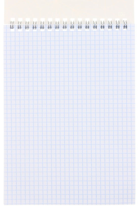 Блокнот на гребне BG А5, 148*200 мм, 40 л., клетка, Color Line, ассорти
