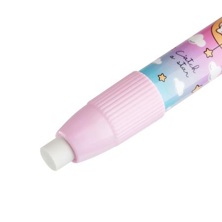 Ластик Meshu Meow в пластиковом футляре, 115*18*18 мм, белый