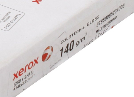 Бумага офисная Xerox Colotech+ Gloss coated, SRА3 (450*320 мм), 140 г/м2 (цена за 1 лист)