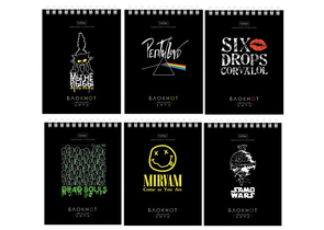 Блокнот на гребне Hatber А6, 110×145 мм, 40 л., клетка, «Проект Капланопись», ассорти Блокнот на гребне Hatber А6, 110×145 мм, 40 л., клетка, «Проект Капланопись», ассорти