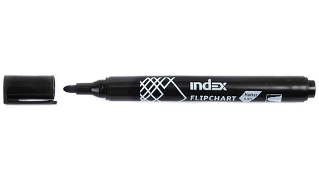Маркер для флипчартов Index, черный Маркер для флипчартов Index, черный