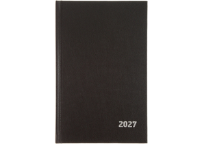 Ежедневник датированный на 2027 год BG (бумвинил), 135×205 мм, 168 л., черный Ежедневник датированный на 2027 год BG (бумвинил), 135×205 мм, 168 л., черный