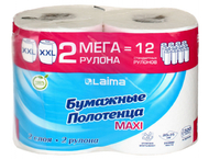 Полотенца бумажные Laima Maxi «Мега рулон» Полотенца бумажные Laima Maxi «Мега рулон»