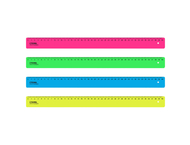 Линейка пластиковая «Стамм» Neon