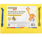 Доска для лепки Brauberg Kids, 280×200 мм, 2 стека, толщина 1,65 мм, желтая
