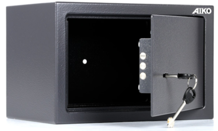 Мебельный сейф Aiko серии Т с ключевым замком, T-200-KL: 10,2 л