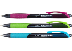 Ручка шариковая автоматическая Berlingo Riteline (аналог ручек Linc), корпус ассорти, стержень синий