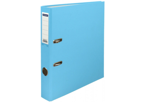 Папка-регистратор OfficeSpace с односторонним бумвиниловым покрытием, корешок 50 мм, голубой