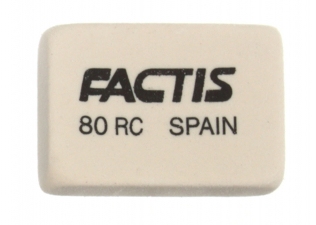 Ластик Factis 80 RC, 23*20*6 мм, белый